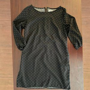 Old Navy Medium Polka Dot 3/4 Sleeve Baby Doll Dress
